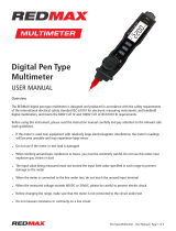 RedMax Digital Pen Type Multimeter User manual