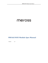 meross MWA6S WiFi Module Spec User manual