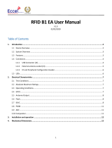 Eccel RFID B1 EA USB External Antenna User manual