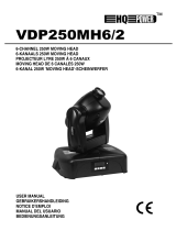 HQ-Power VDP250MH6/2 6 Channel 250W Moving Head User manual