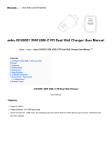 ANKO43105021 20W USB-C PD Dual Wall Charger