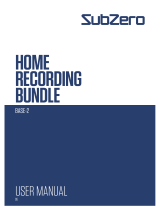Subzero BASE-2 HOME RECORDING BUNDLE User manual