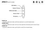 Bold ARIA X Bluetooth headphone User manual