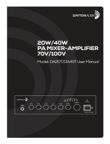 Dayton Audio DA Series User manual