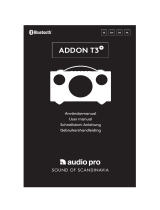 Audio Pro addon t3 User manual