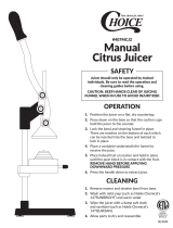 Choice 407MCJ2 User manual