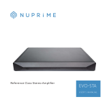 NuPrime EVO-STA Reference Class Stereo Amplifier User manual