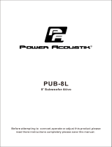 Power Acoustik PUB-8L User manual