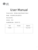 LG WL1BKT22 User manual