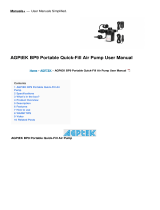 AGPtek BP9 Portable User manual