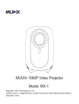 HiFUN MX-1 MUDIX 1080P Video Projector User manual