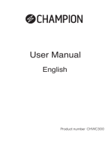 Champion CHWC300 User manual