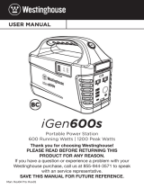 Westinghouse iGen600s Portable Power Station User manual