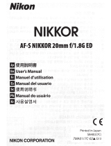 Nikon AF-S Nikkor User manual