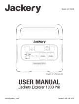 Jackery Explorer 1000 Pro User manual