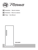 Romo RSA396W Refrigerator User manual