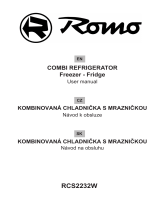 Romo RCS2232W Combi Refrigerator User manual
