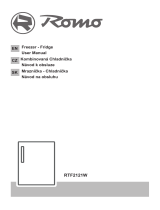 Romo RTF2121W Freezer User manual
