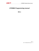 UNI-T UNI-T UTE9802 Power Meter User manual