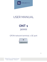 Ekselans 310002 GPON Network Terminal 1 GE Port User manual