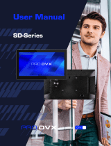 Prodvx SD-Series 10 Inch Signage Display User manual