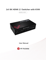 AV Access 8KSW21-KVM User manual