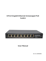 ECD D-Link DCGP81000M 8-Port Gigabit Ethernet Unmanaged PoE Switch User manual
