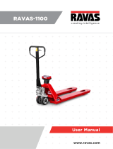 Ravas 1100 Hand Pallet Truck User manual