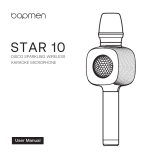 bopmen STAR 10 Disco Sparkling Wireless Karaoke Microphone User manual