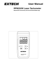 Extech RPM250W User manual