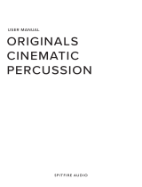 SPITFIRE AUDIO Originals Cinematic Percussion User manual
