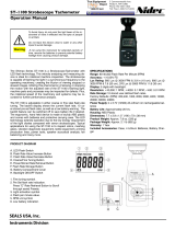 Nidec ST-II00 Tachometer Compact Handheld LED Stroboscope User manual