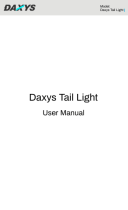 DAXYS Tail Light User manual