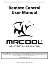 MRCOOL RG10A4(D1)-BGEFU1 Remote Control User manual