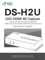 Arec DS-H2U UVC HDMI 4K User manual