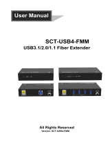 SCT USB4-FMM USB3.1-2.0-1.1 Fiber Extender User manual