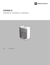 Electro-Voice Electro-Voice EVERSE8US Weatherized Battery Powered Loudspeaker User manual