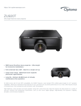 Optoma ZU920T User manual