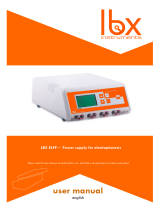 lbx instruments LBX ELFP-300-001 Power Supply for Electrophoresis User manual