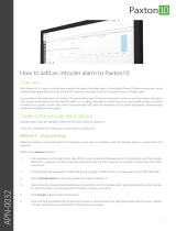 Paxton How To Add an Intruder Alarm User manual