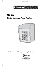 Linear ak-11 User manual