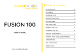 SUNSLICE Fusion 100 User manual