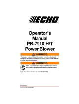 Echo PB-7910 User manual