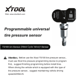 XTOOL TS100 UNI Sensor metal cycle valve User manual