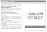 Audibax Detroit 200 Go User manual
