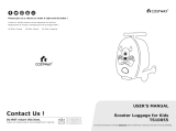 Costway TS10055 Scooter Luggage for Kids User manual