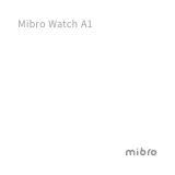 Mibro A1 Smart Watch User manual