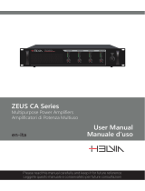 HELVIA ZEUS CA Series User manual