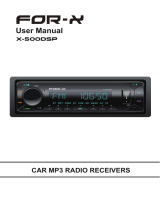 For-x FOR-X X-500DSP Car MP3 Radio Receivers User manual