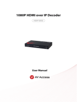 AV Access HDIP100D User manual